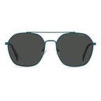 Polaroid Blue Stainless Steel Sunglasses