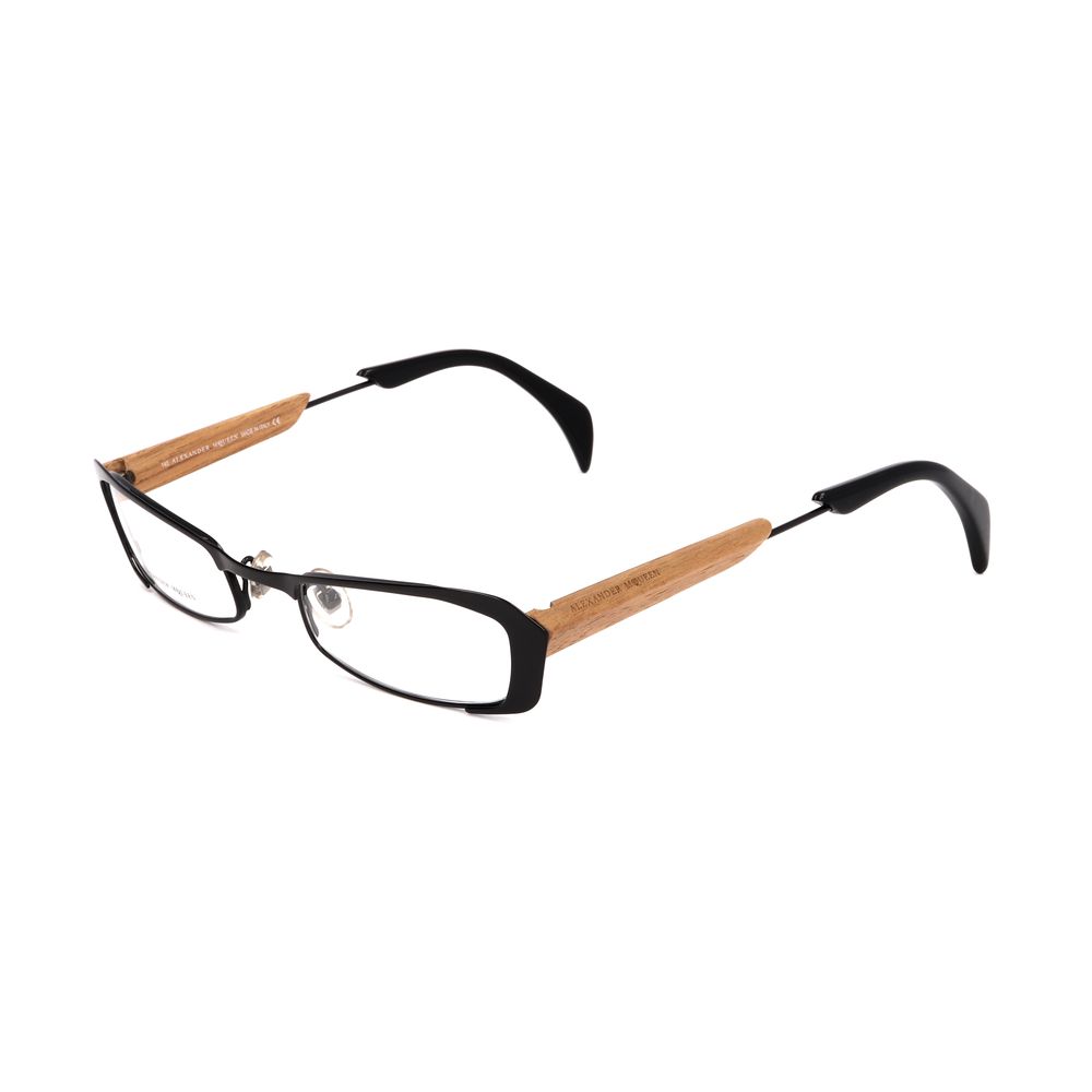 Alexander McQueen Black Metal Glasses (Frames)