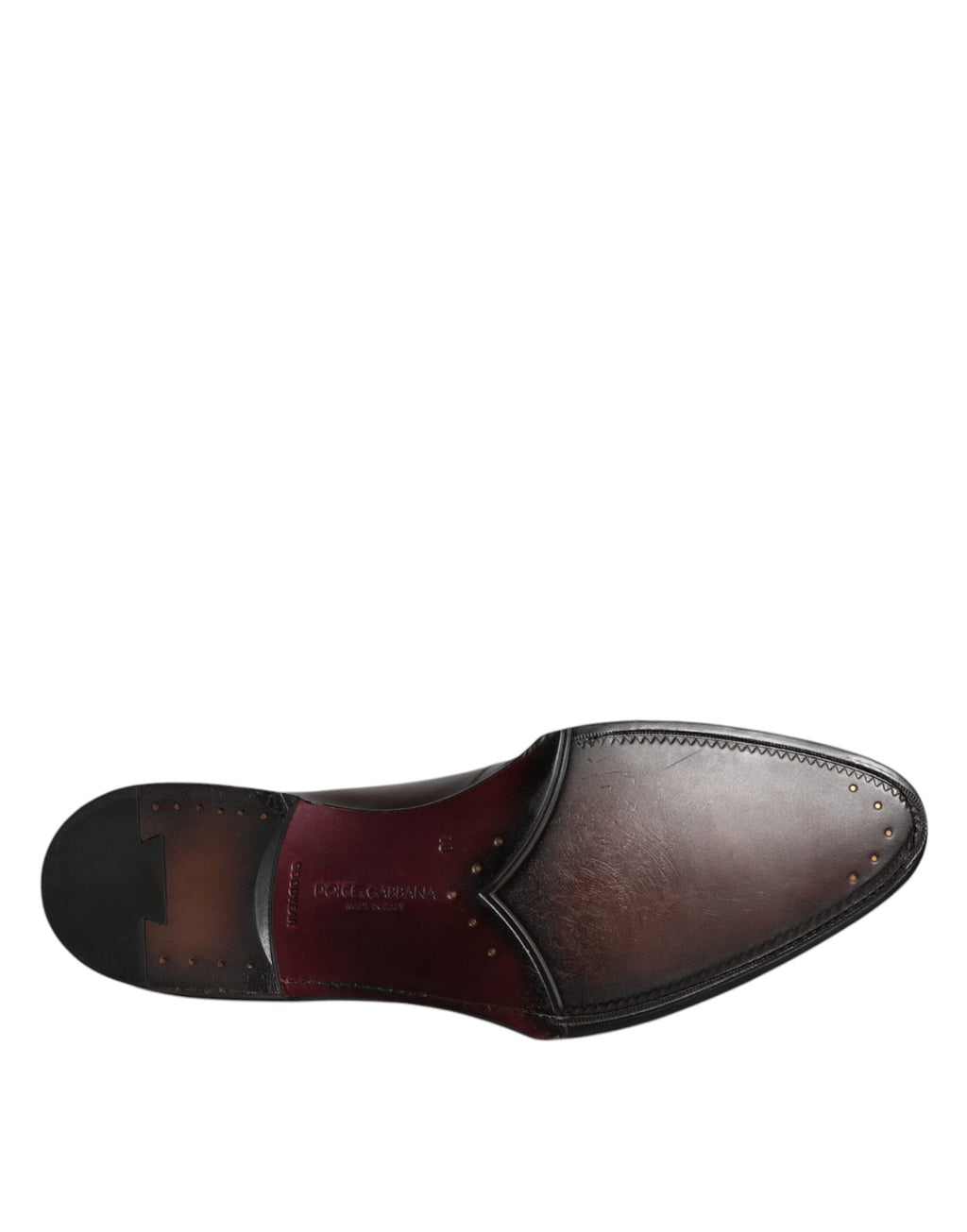 Dolce & Gabbana Brown Leather Lace Up Men Derby Formal Shoes