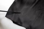 Emporio Armani Black Satin Long Sleeves Wrap Sheath Mini Dress