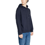 Armani Exchange Blue Cotton Hoodie