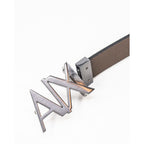 Armani Exchange Black Leather Regular Belt