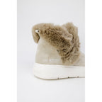 Love Moschino Beige Leather Chunky Sneakers