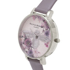 Olivia Burton Gray Artificial Leather Dress Watch