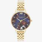 Olivia Burton Gold Stainless Steel Dress Watch
