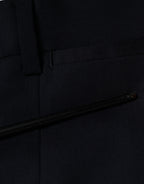 Dolce & Gabbana Blue Wool Skinny Formal Dress Pants
