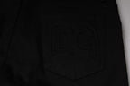 Dolce & Gabbana Black Cotton Stretch Skinny Men Denim Jeans