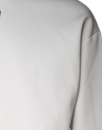 Dolce & Gabbana White D&G Logo Hooded Men Sweatshirt Sweater