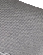 Dolce & Gabbana Light Gray Wool Crew Neck Pullover Sweater