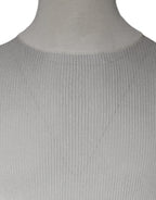Dolce & Gabbana White Long Sleeve Turtleneck Men Pullover Sweater