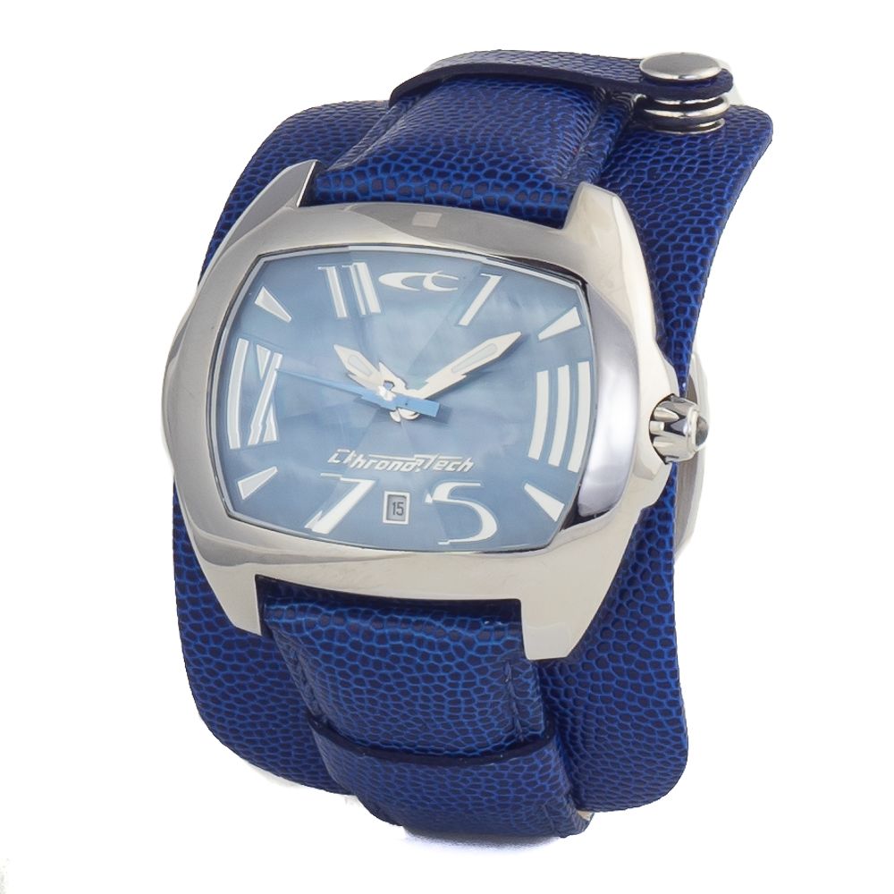 Chronotech Silver Stainless Steel Dress Watch