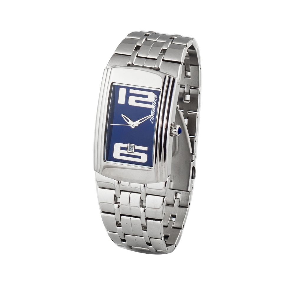 Chronotech Silver Stainless Steel Dress Watch