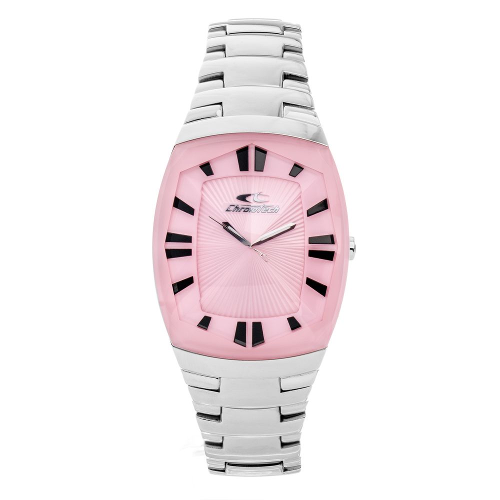 Chronotech Silver Stainless Steel Dress Watch