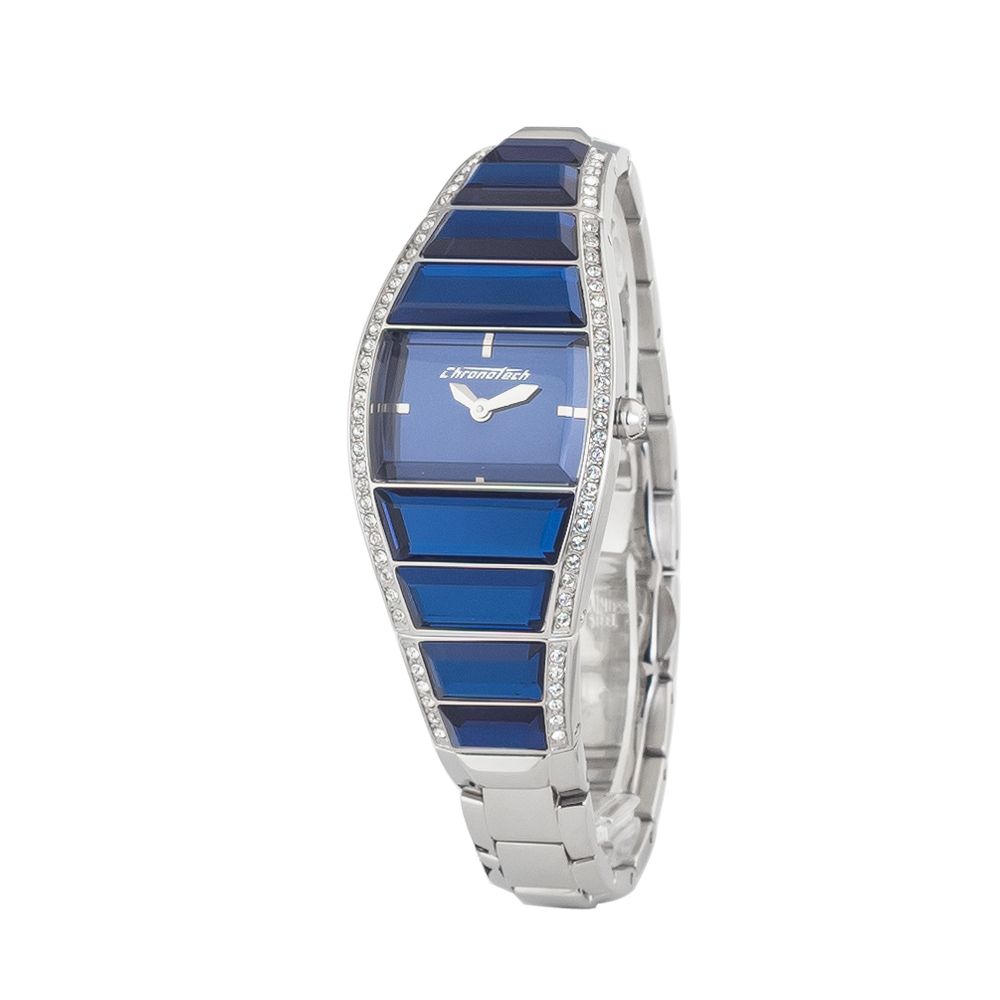 Chronotech Silver Stainless Steel Dress Watch