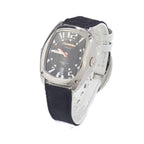 Chronotech Black Leather Dress Watch