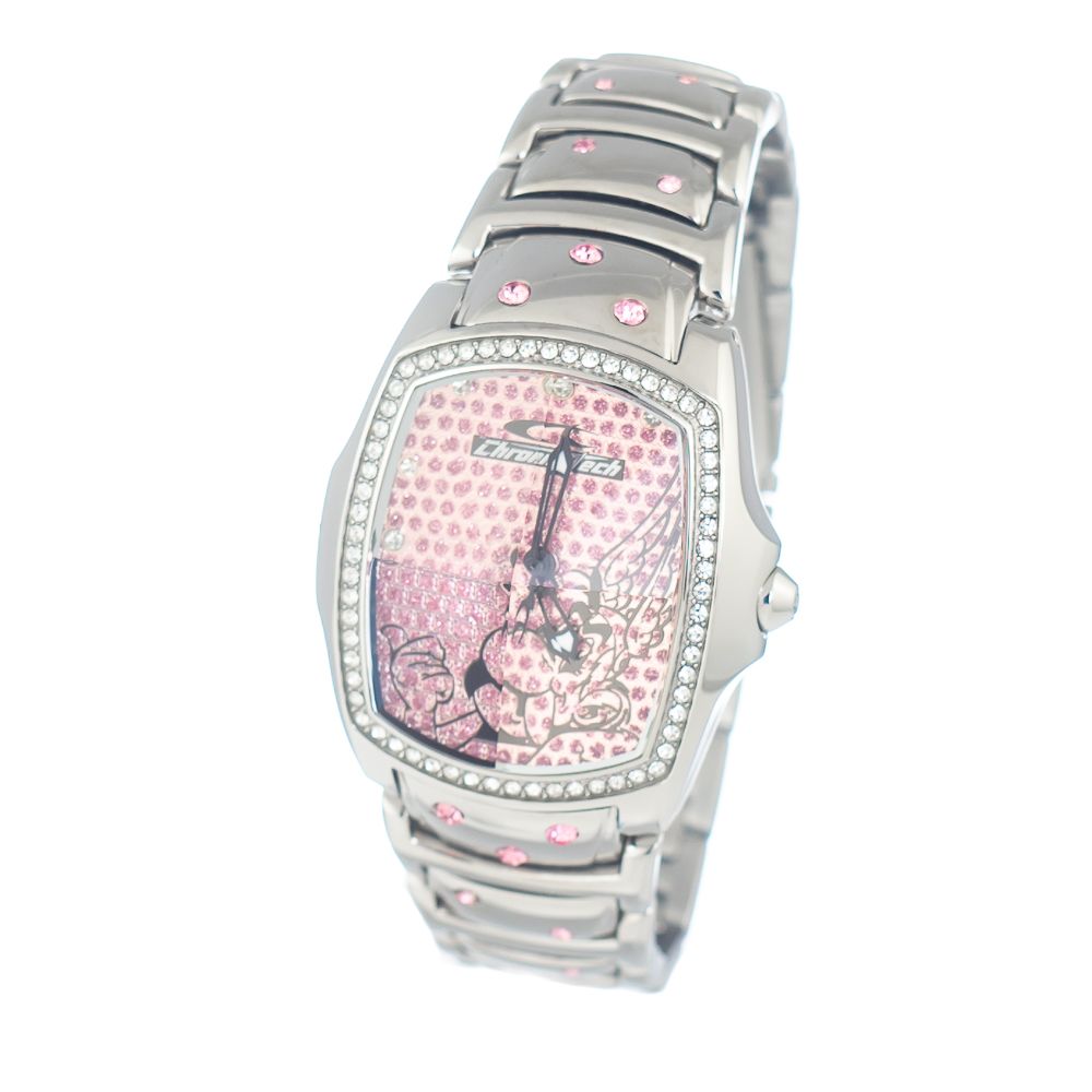 Chronotech Silver Stainless Steel Dress Watch