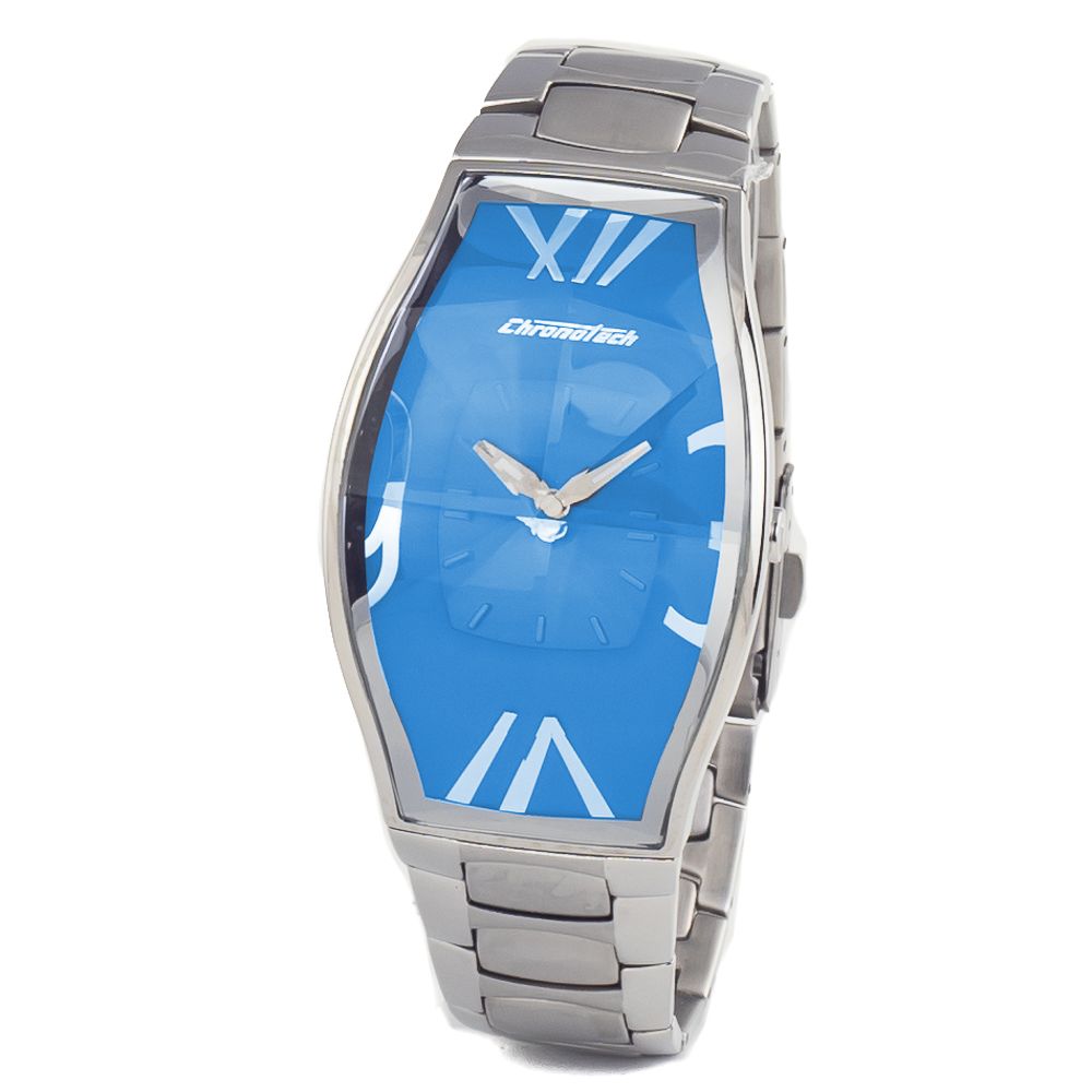 Chronotech Silver Stainless Steel Bracelet Watch