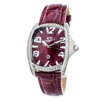 Chronotech Multicolor Leather Dress Watch