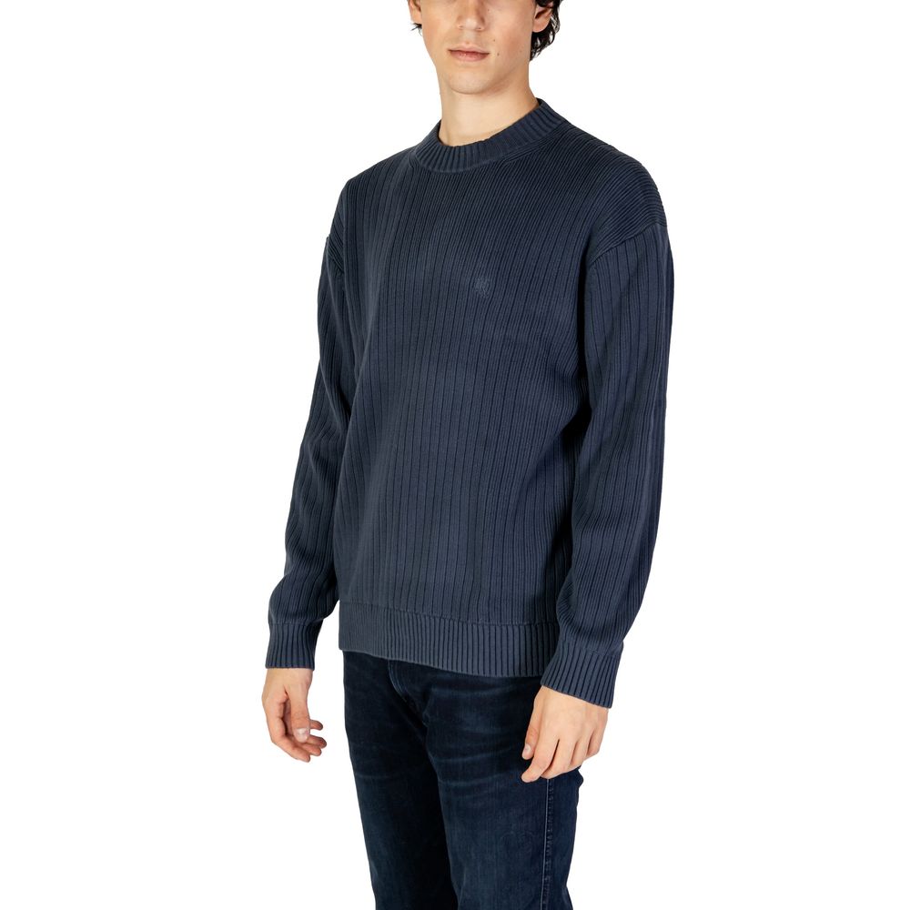 Calvin Klein Jeans Blue Cotton Sweatshirt