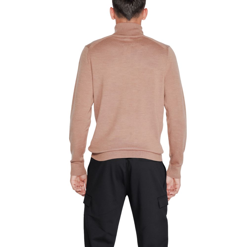 Calvin Klein Beige Wool Turtleneck