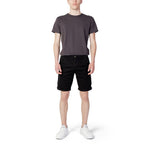Jack Jones Black Cotton Knee Length