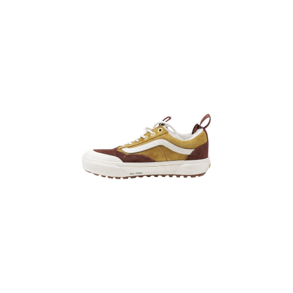 Vans Beige Leather Athletic Sneakers
