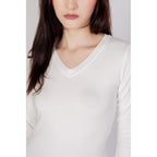 Guess White Cotton Sweatshirt