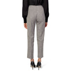 Sandro Ferrone Beige Polyester Dress Pants