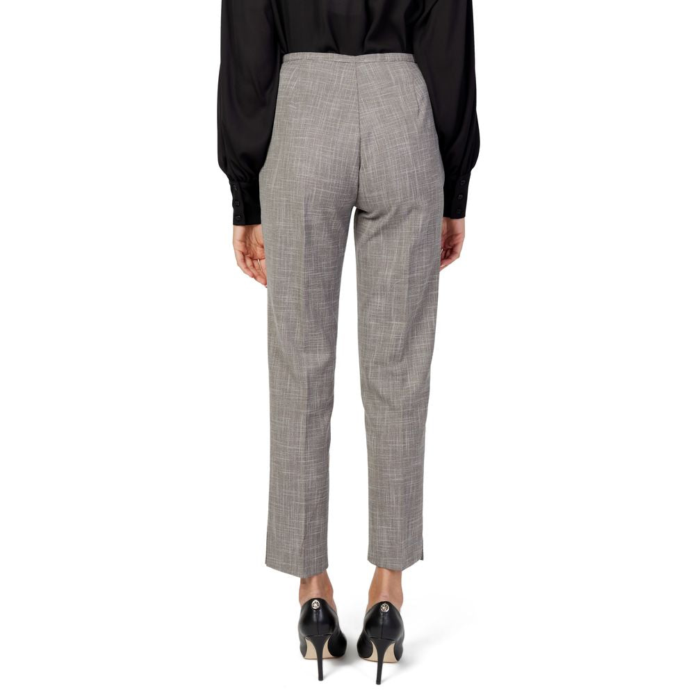 Sandro Ferrone Beige Polyester Dress Pants