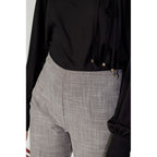 Sandro Ferrone Beige Polyester Dress Pants