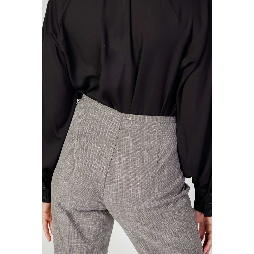 Sandro Ferrone Beige Polyester Dress Pants