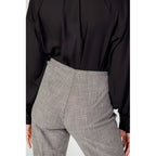 Sandro Ferrone Beige Polyester Dress Pants