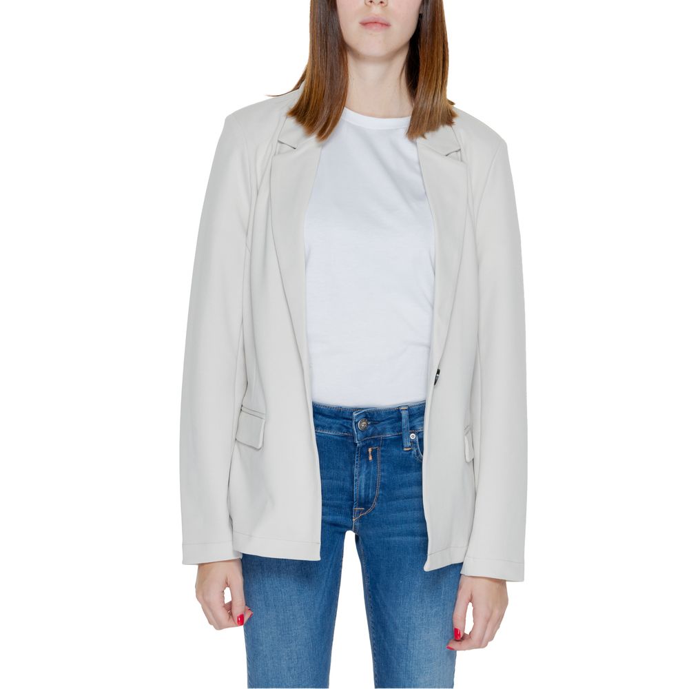 Only Beige Polyester Blazer