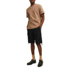 Jack Jones Black Cotton Bermuda Shorts