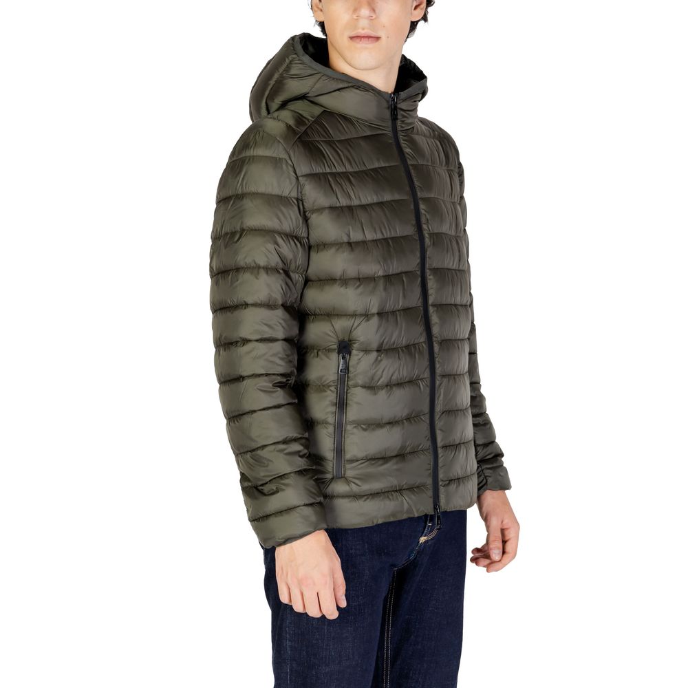 Gianni Lupo Bicolor Polyamide Coat
