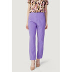 Only Purple Polyester Casual Pants