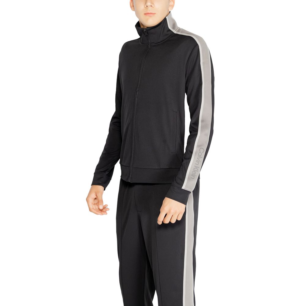 Calvin Klein Sport Black Recycled Polyester Sweatshirt