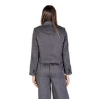 Jacqueline De Yong Gray Polyester Blazer