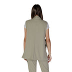 B.Young Green Polyester Waistcoat
