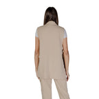 B.Young Beige Polyester Waistcoat