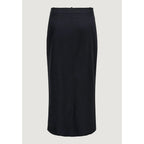 Jacqueline De Yong Gray Polyester Long Skirt