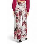 Rinascimento Bordeaux Polyester Casual Pants