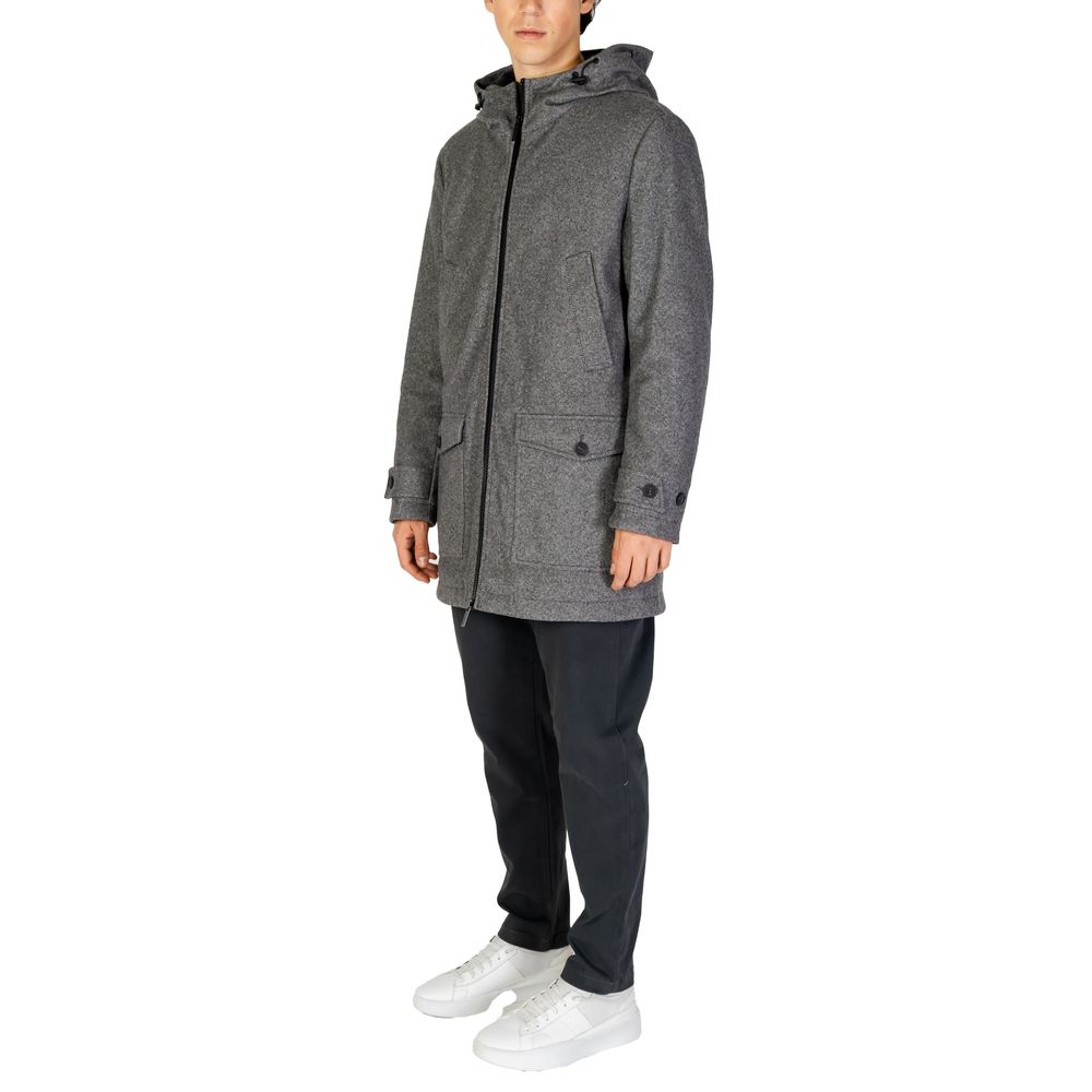 Hamaki-Ho Gray Polyester Coat