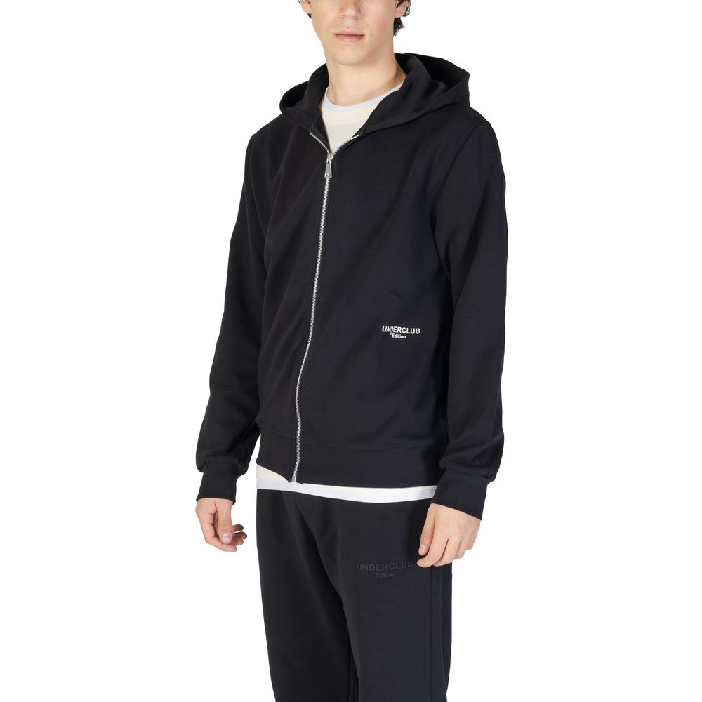 Underclub Black Cotton Hoodie