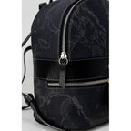 Alviero Martini Prima Classe Black Leather Backpack