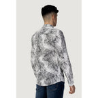 Antony Morato Black Linen Pattern Shirt