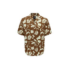 Only & Sons Brown Viscose Shortsleeve Shirt