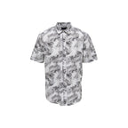 Only & Sons White Cotton Shortsleeve Shirt