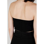 Rinascimento Black Polyester Top