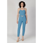 Rinascimento Turquoise Polyester Top
